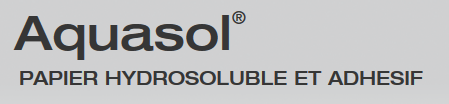 Aquasol papier hydrosoluble et adhésif